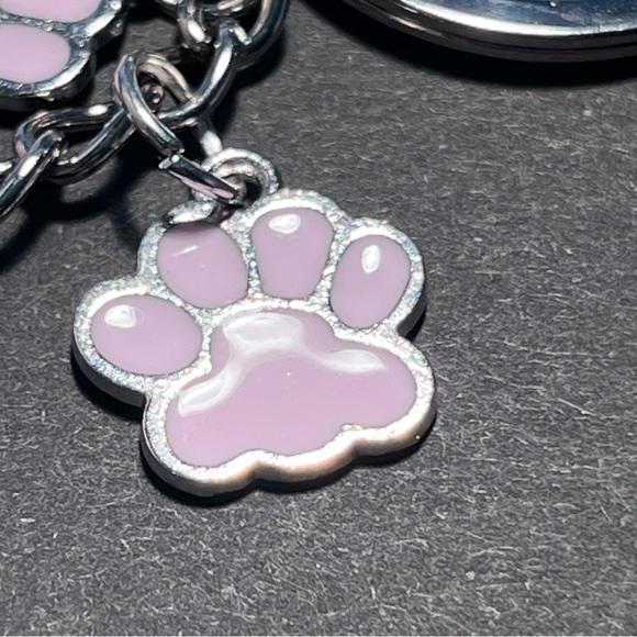 Paw Print Bag Charm Keychain - Picture 2 of 4